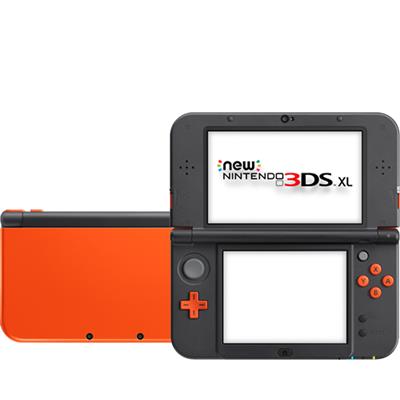 NINTENDO 3DS XL ORANGE & BLACK