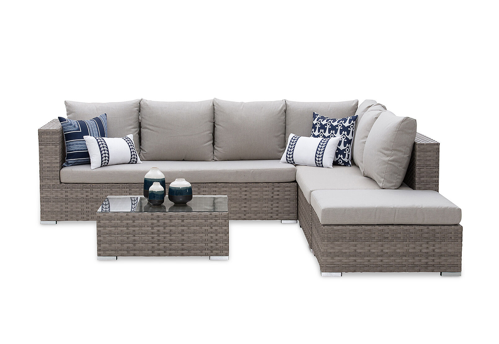 Barbosa 4 Piece Outdoor Modular Lounge Setting