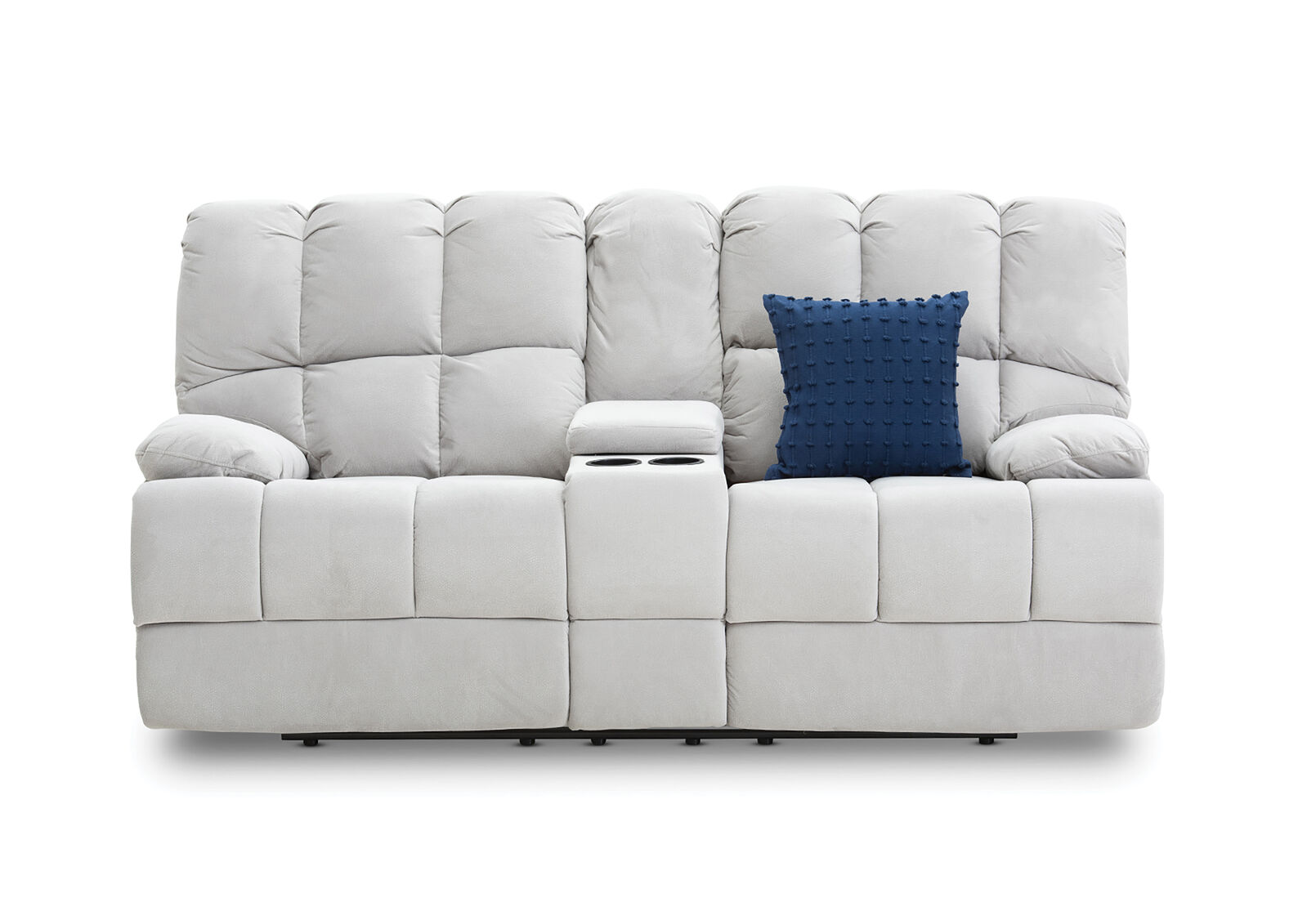 Spartacus Fabric 2 Seater Sofa with Console