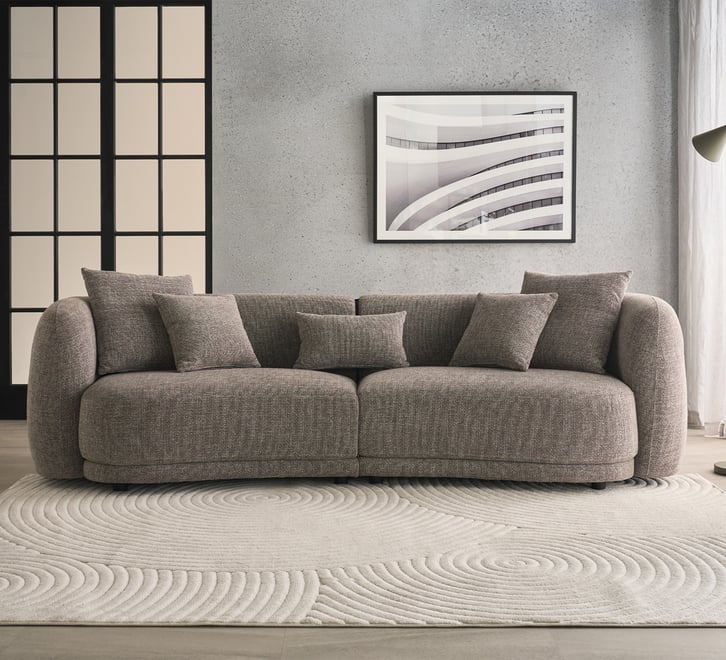 Hepburn 4 Seater Chocolate Sofa