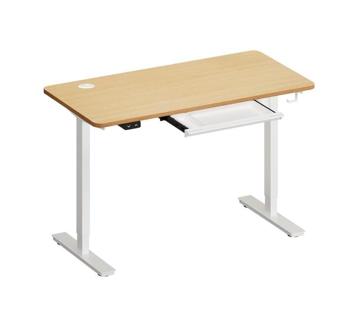 Tiara White & Oak Standing Desk