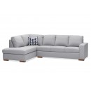 Nixon Fabric 4 Seater Sofa with Left-Hand Facing Chaise