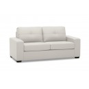 Diamond Leather-Look 2.5 Seater Sofa Bed