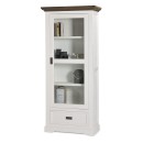 Paris Display Cabinet - 1 Door - Provincial Two Tone