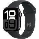 Apple Watch Series 10 42mm Jet Black Aluminium Case GPS Sport Band (M/L) [Black]