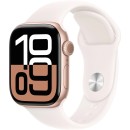 Apple Watch Series 10 42mm Rose Gold Aluminium Case GPS Sport Band (M/L) [Light Blush]