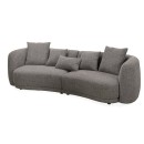Hepburn 4 Seater Chocolate Sofa