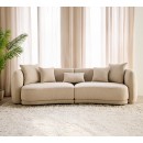 Hepburn 4 Seater Sand Sofa