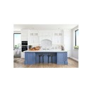 Kleenmaid XXL 60cm 82L Black Krystal Glass And Stainless Steel Built-In Multifunction Oven OMF6040X